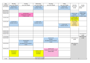 Timetable